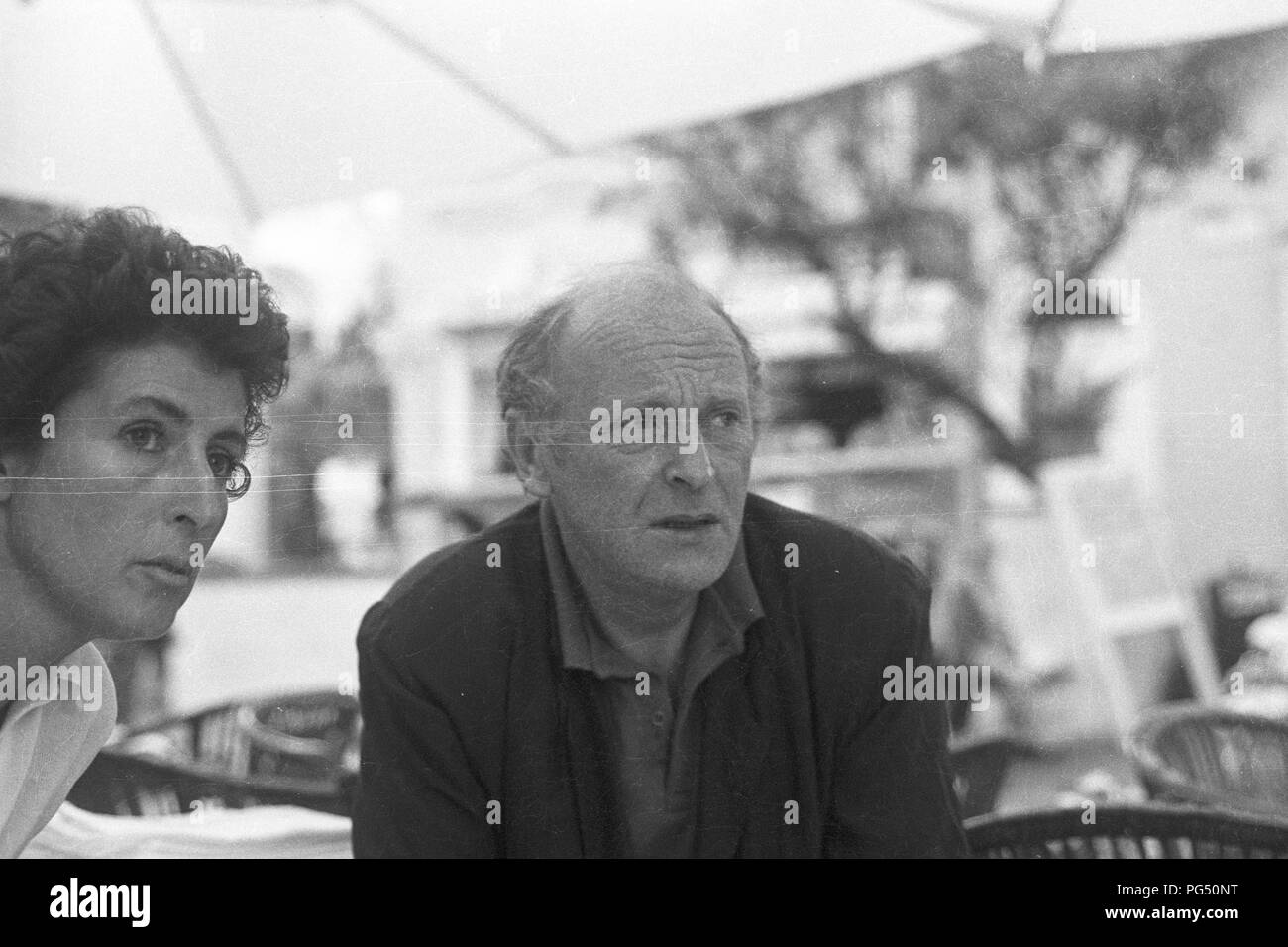 Die Russisch-amerikanische Dichter Joseph Brodsky auf Capri im Jahre 1990. Stockfoto