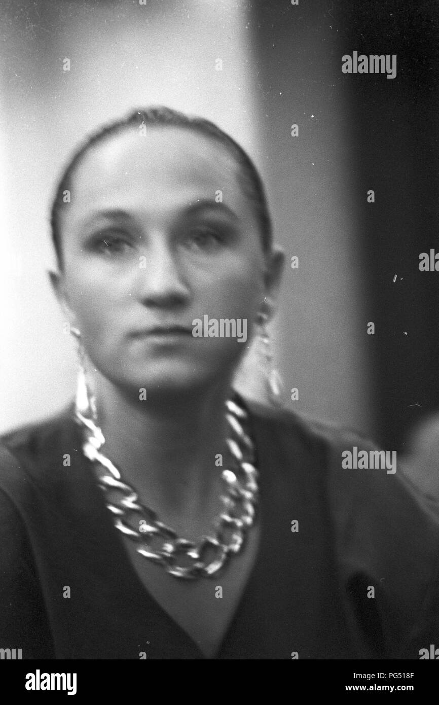 Die tschechische Sängerin Bara Basikova in Prag im Jahre 1990. Stockfoto