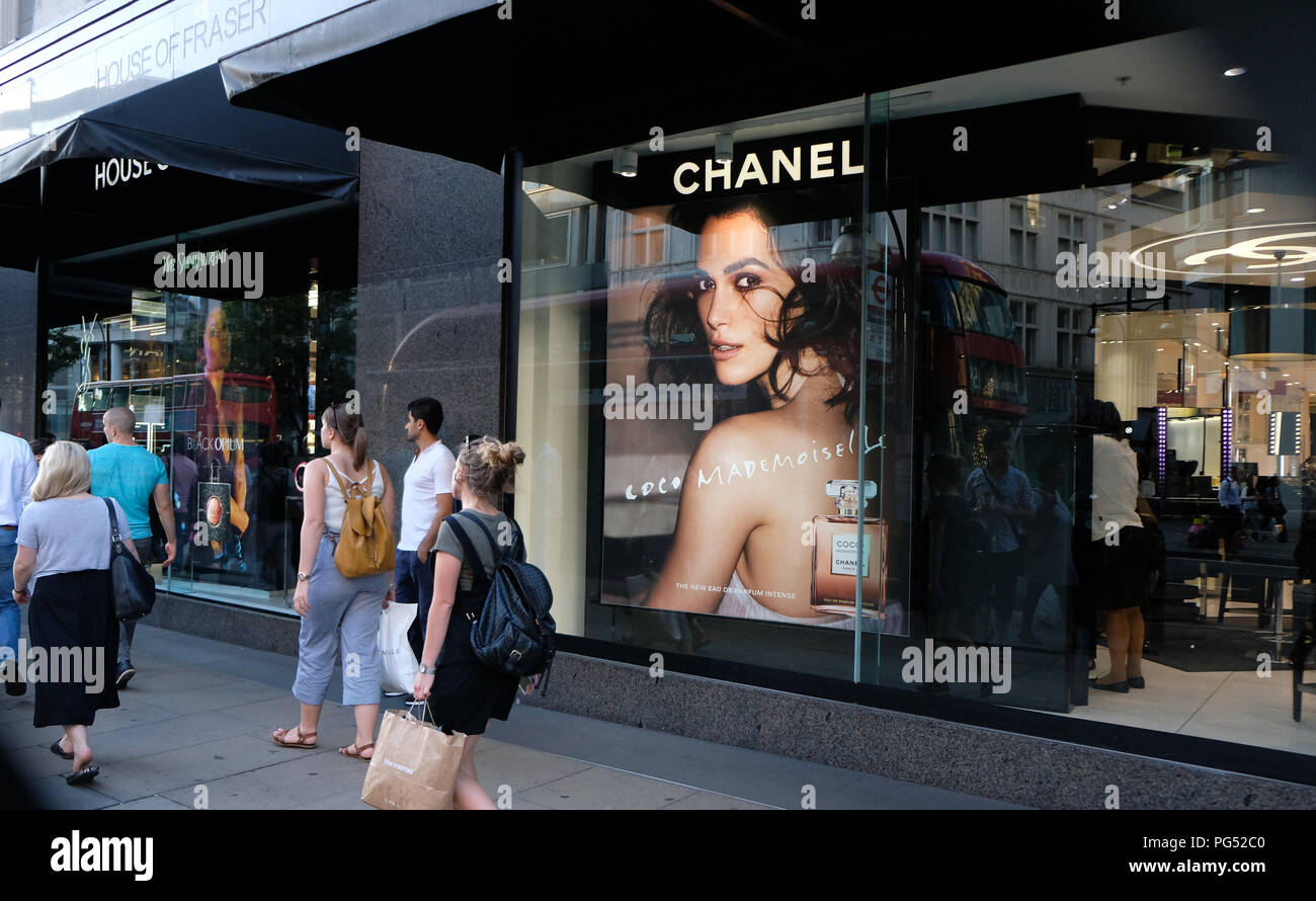 House of Fraser Flagship Store in der Oxford Street, London. Noch offen nach der Firmen fallen in Verwaltung und Erwerb von Mike Ashley p Stockfoto