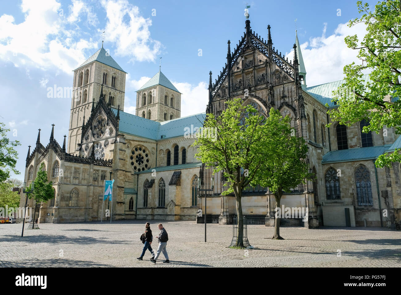St. Paulus-Dom, Münster, Münster, Nordrhein-Westfalen, Deutschland Stockfoto