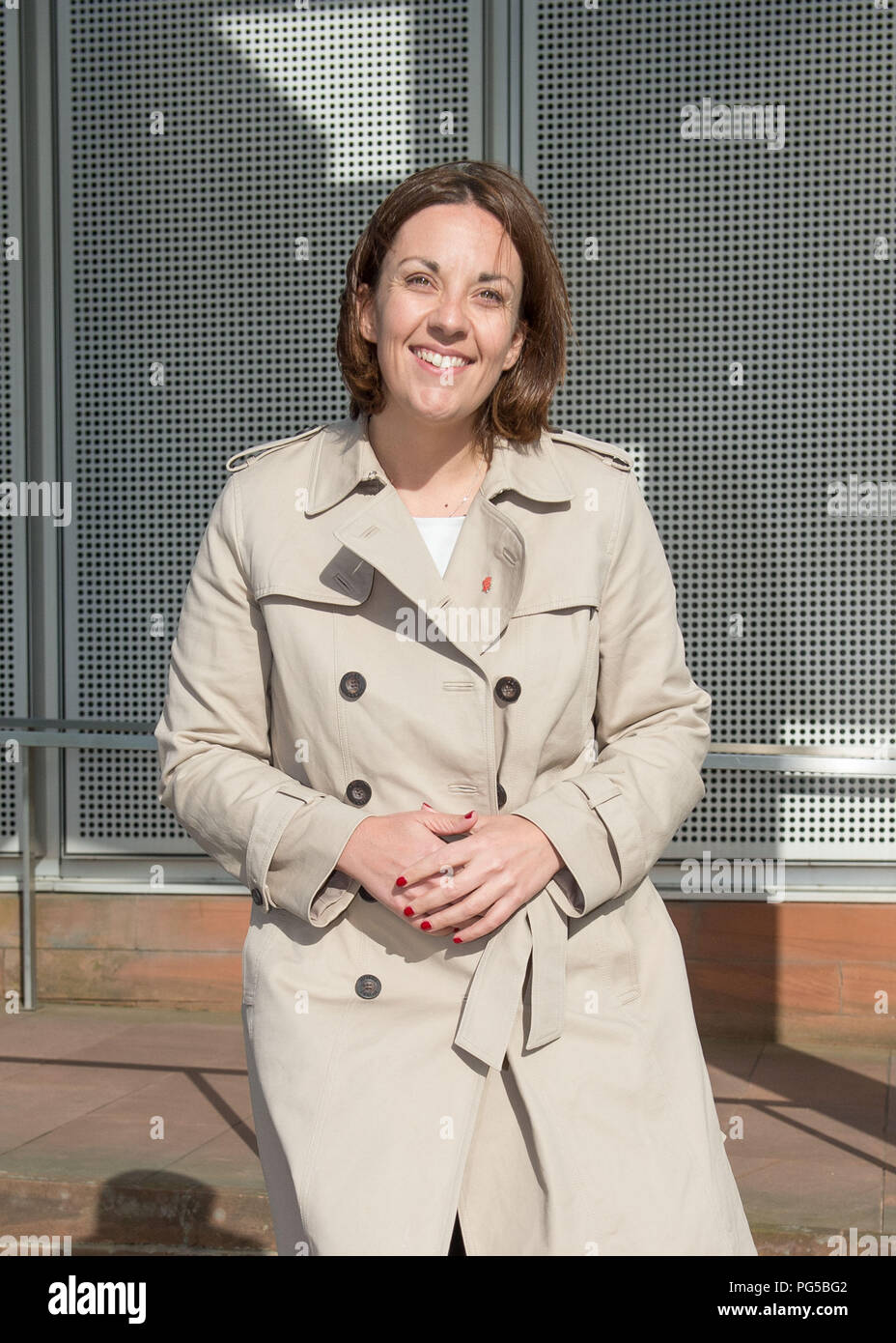 Schottische Labour-vorsitzende - andere Kezia Dugdale MSP, BBC Schottland am Kai, Glasgow, 30. Mai 2017 Stockfoto