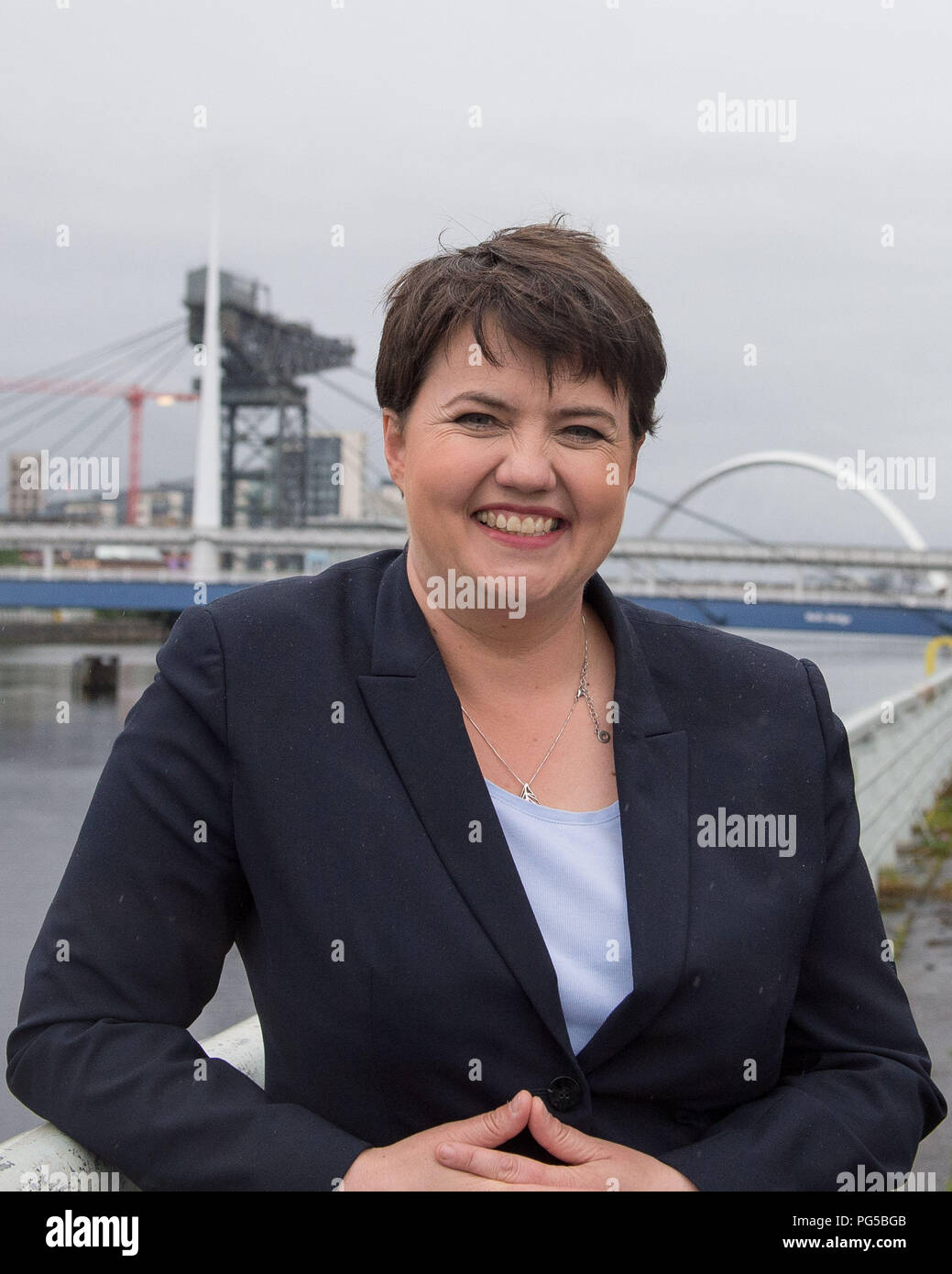Ruth Davidson MSP-Führer der Schottischen Konservativen und Unionist Party, BBC Studios, Glasgow, Schottland - 1. Juni 2017 Stockfoto