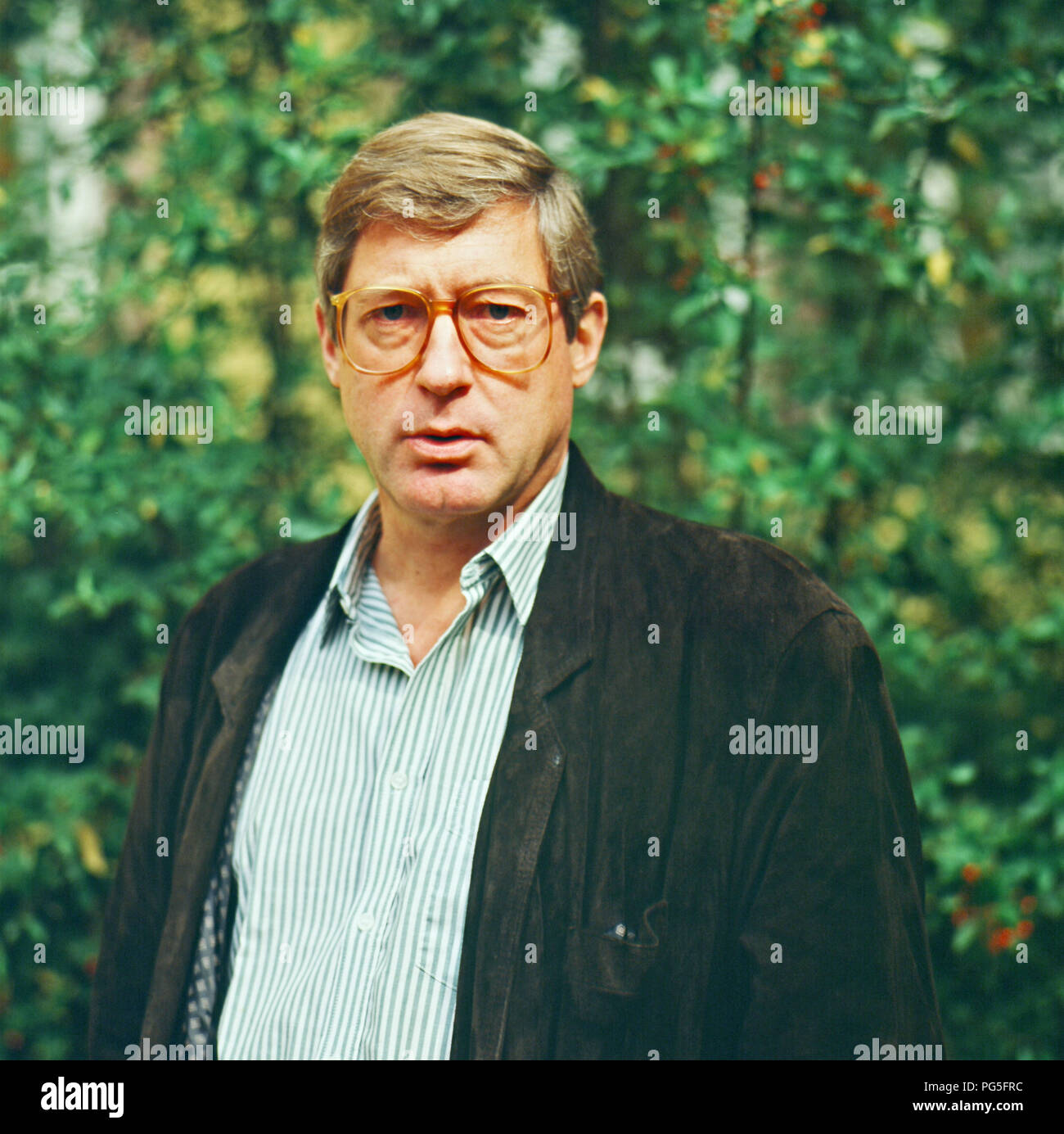 Klaus Bednarz (Fernsehjournalist und Autor) - 04/10/1990 Stockfoto