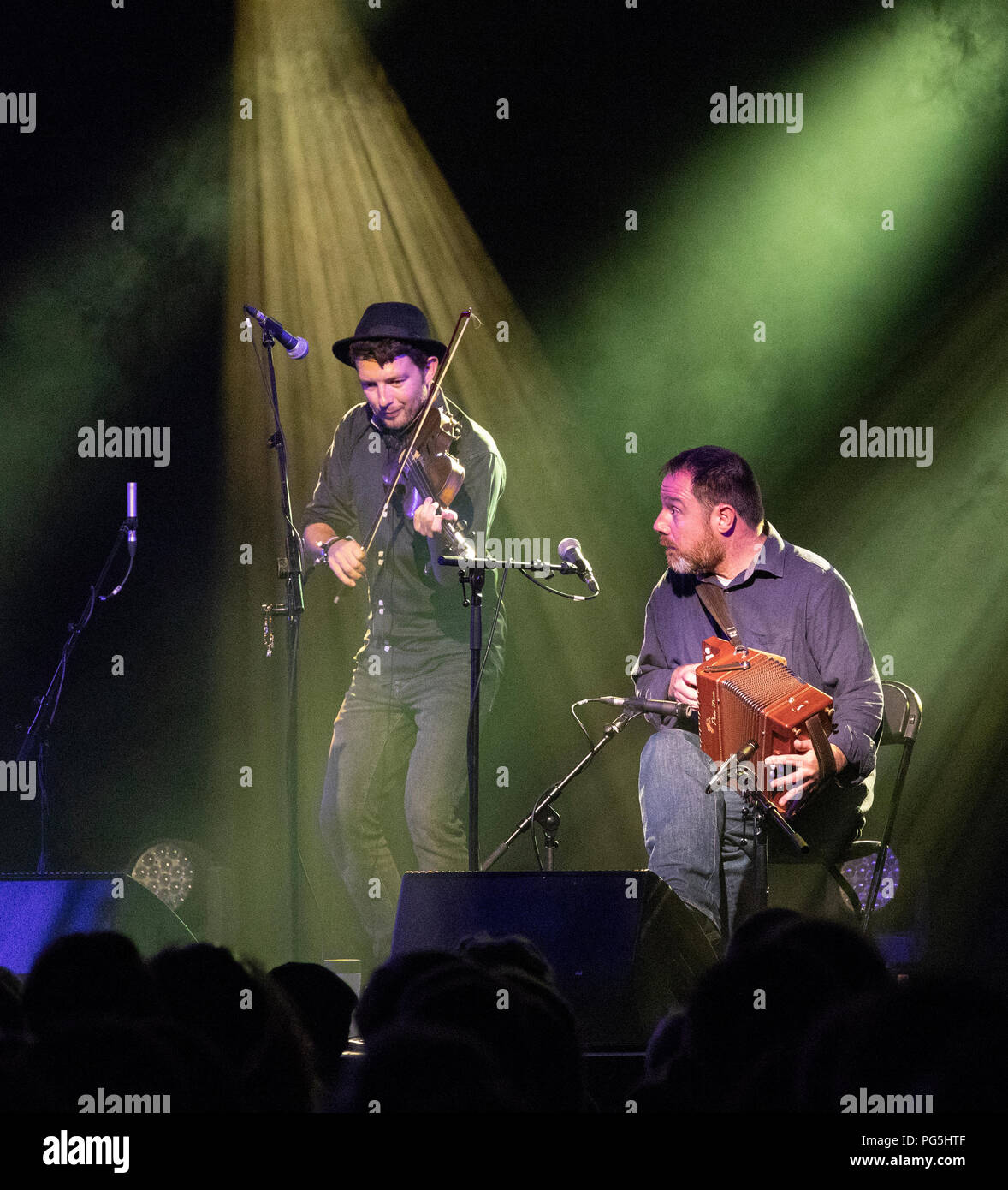 Cara Dillon Konzert in Sidmouth Folk Festival im Ham Festzelt am 8. August 2018 Stockfoto