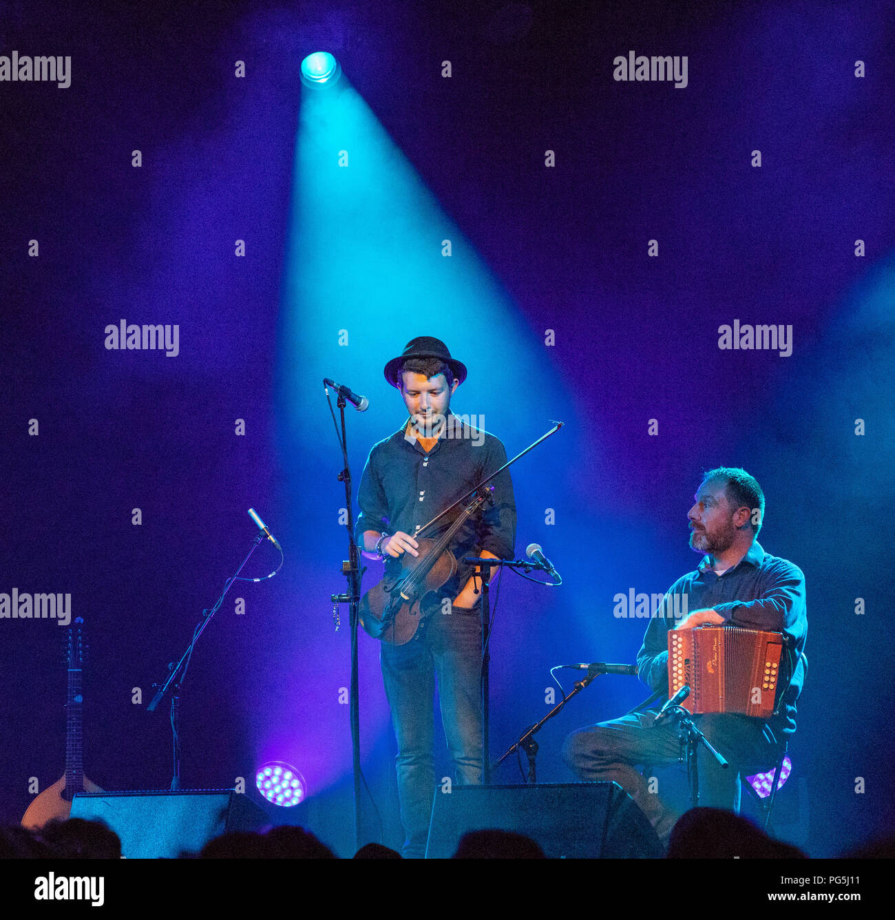 Cara Dillon Konzert in Sidmouth Folk Festival im Ham Festzelt am 8. August 2018 Stockfoto