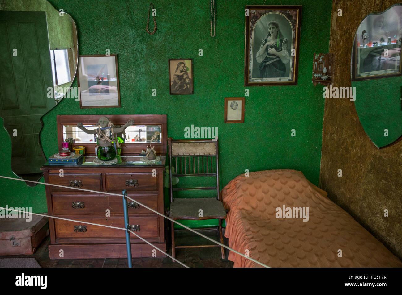 Nieu Bethesda, Südafrika - die Owl House Museum in die Stadt kam über, wenn der Eigentümer Helen Martins's House in ein Outsider Art venue gedreht Stockfoto