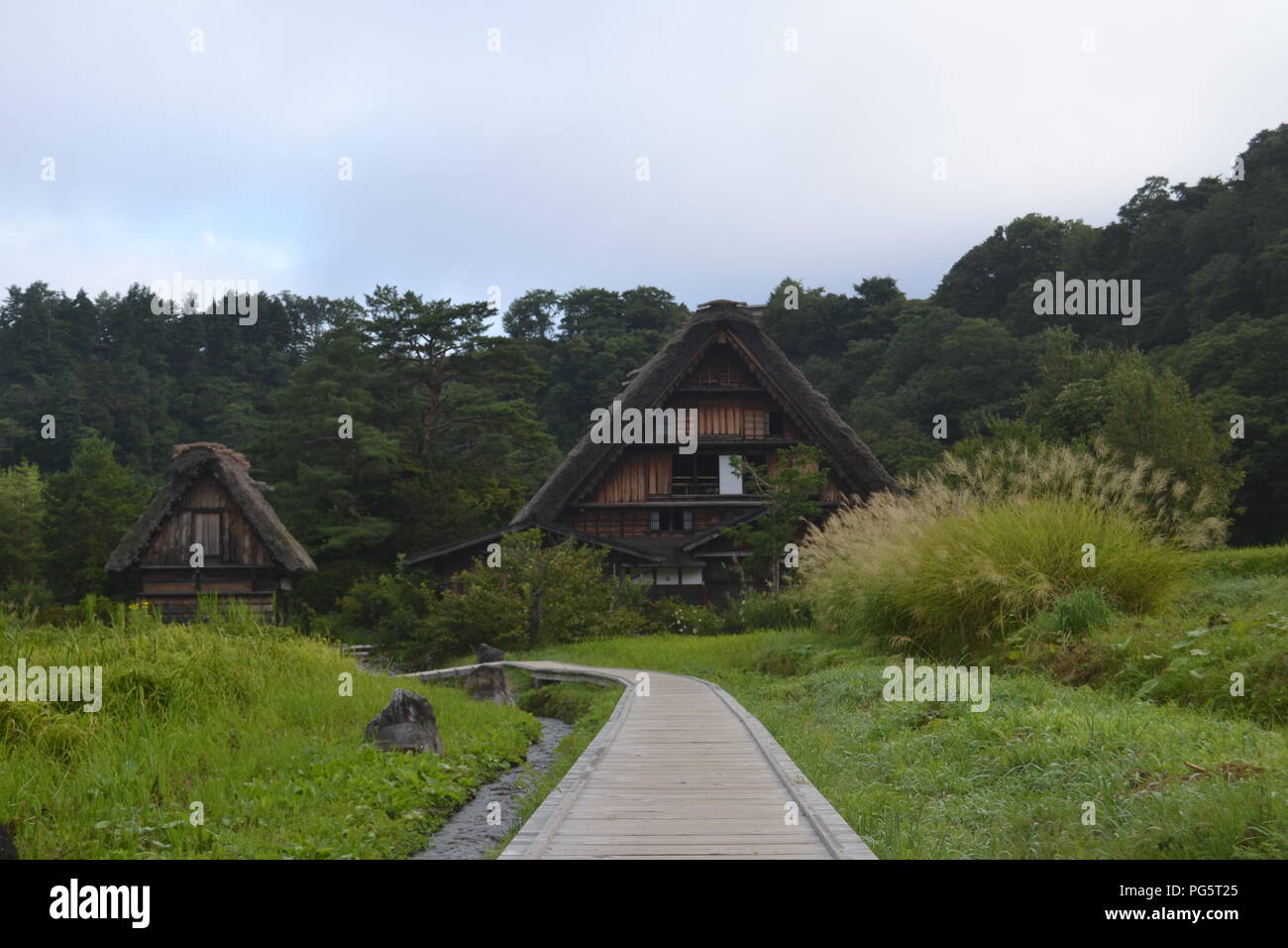 Gessho Stil in Shirakawago, Japan Stockfoto