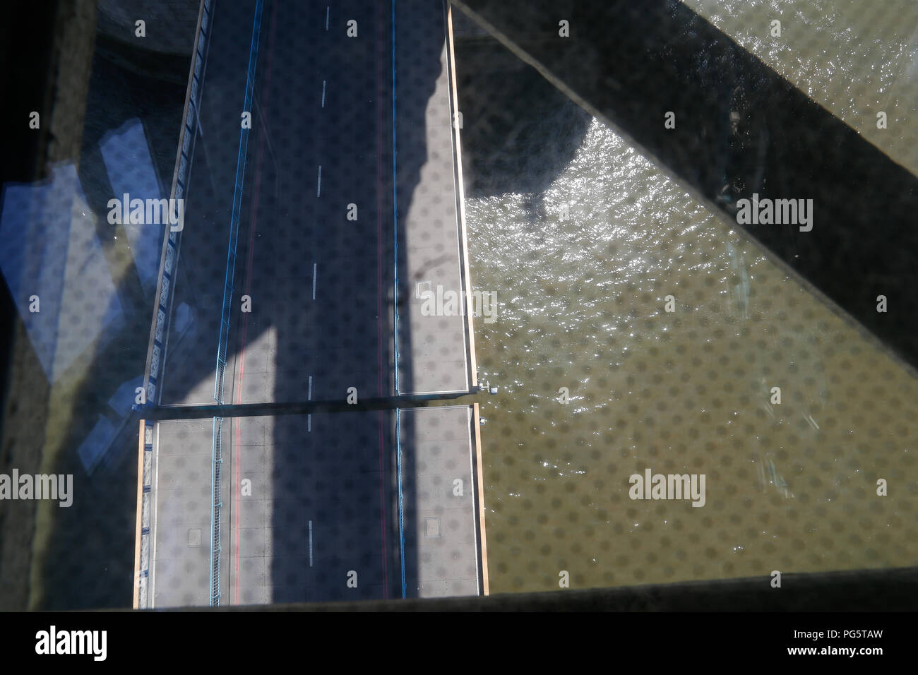 Blick von der London Bridge. Stockfoto