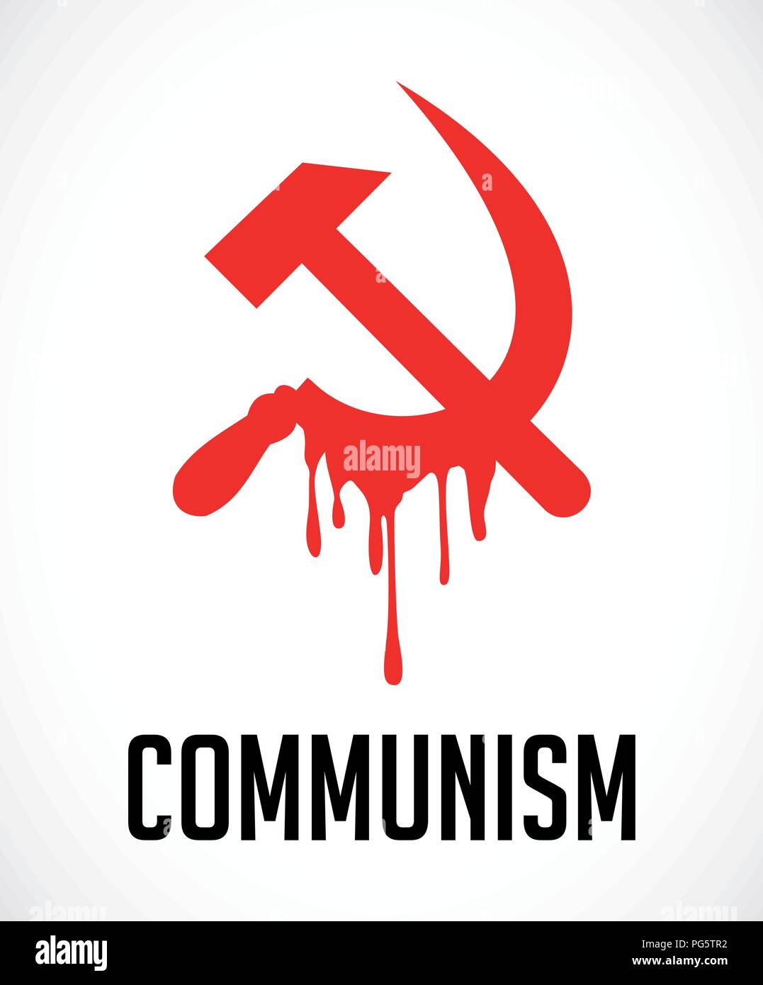Kommunismus - mörderischen politischen System Stock Vektor