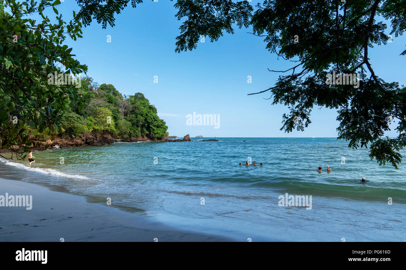 Strand, Corcovado Nationalpark, Halbinsel Osa, Costa Rica. Stockfoto