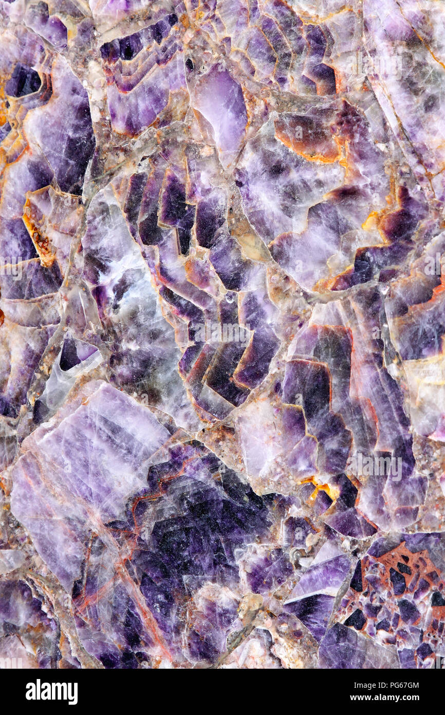 Luxuriöse lila Marmor Stein aus Italien Stockfoto