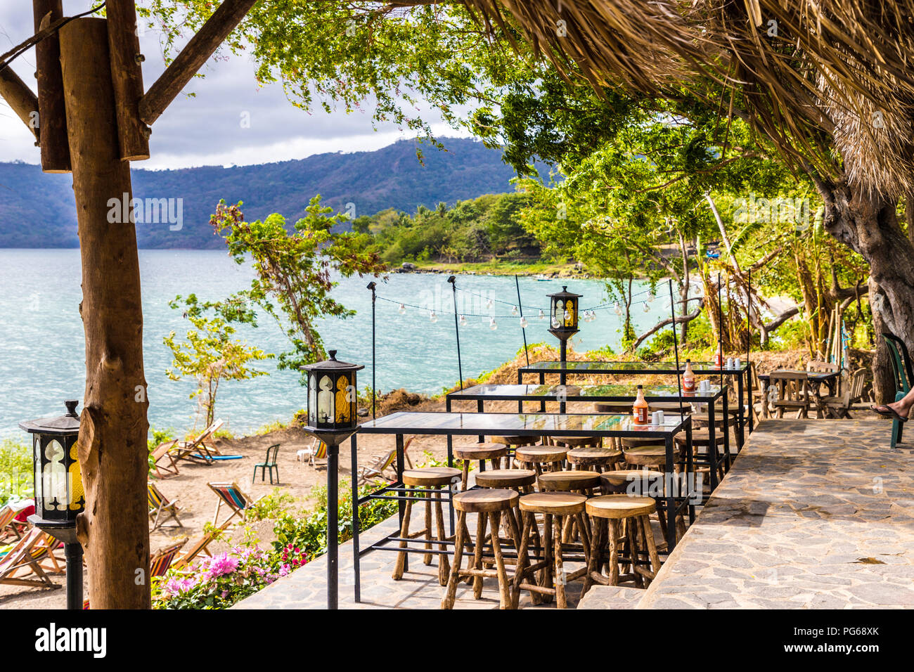 Eine typische Blick auf Apoyo Nicaragua See Stockfoto