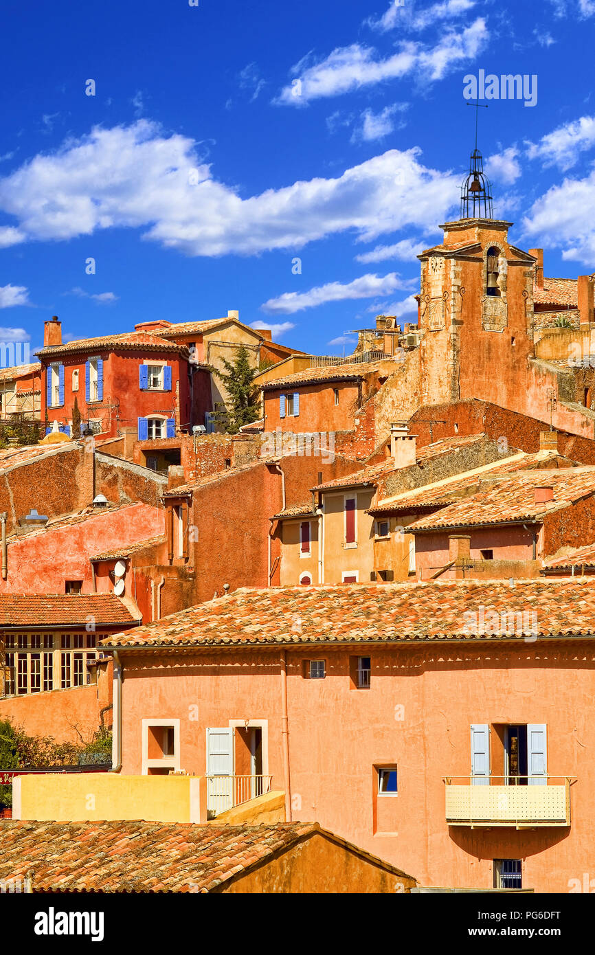 Das Dorf Roussillon Stockfoto