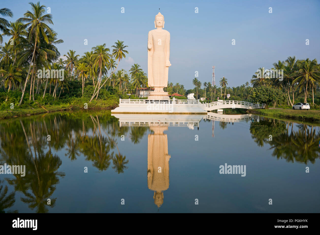 Horizontale Ansicht des Tsunami Memorial in Hikkaduwa, Sri Lanka. Stockfoto