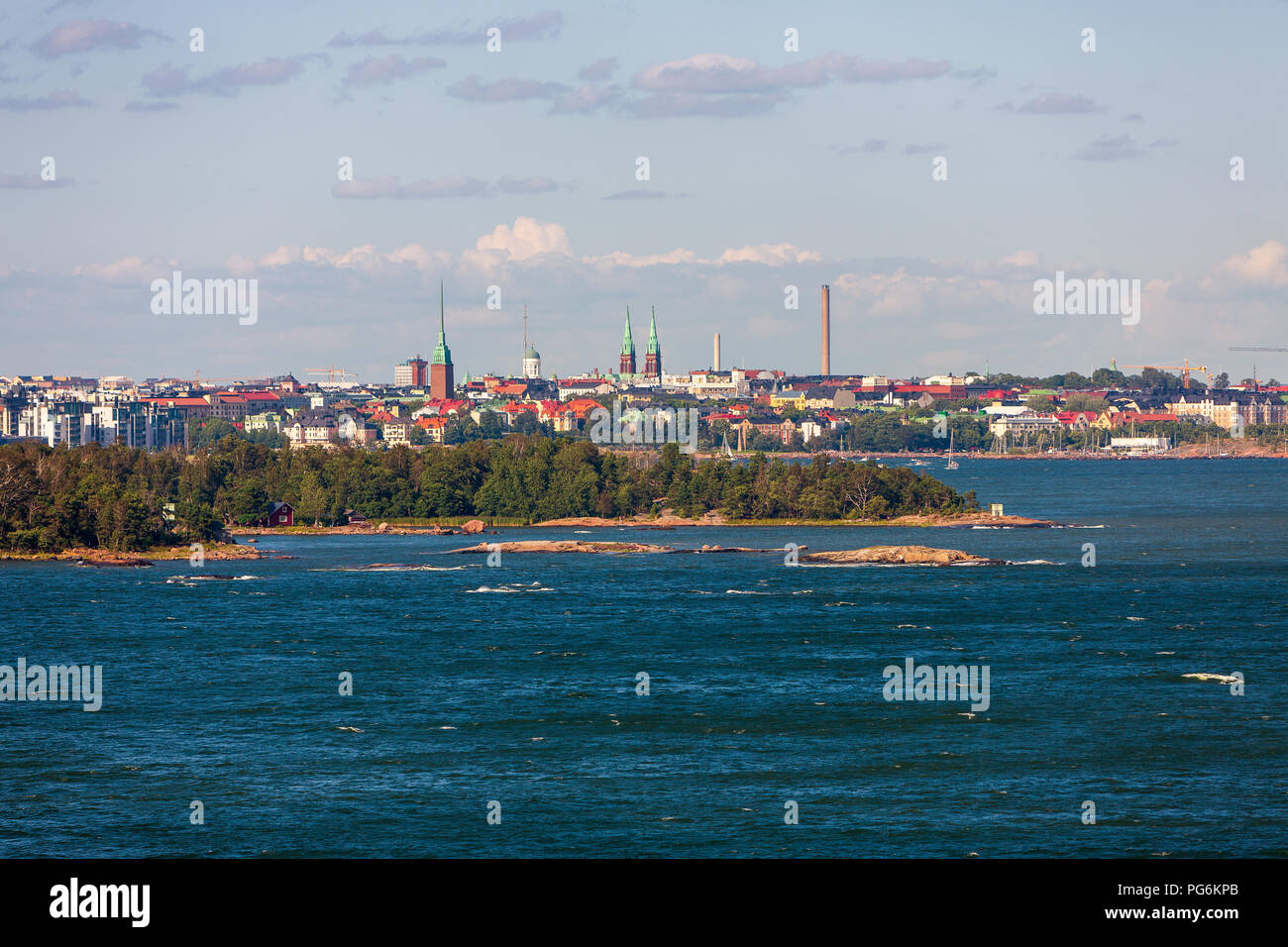 Küstenlandschaft von Finnland, Skandinavien. Stockfoto
