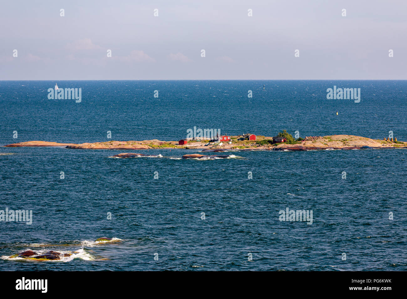 Küstenlandschaft von Finnland, Skandinavien. Stockfoto