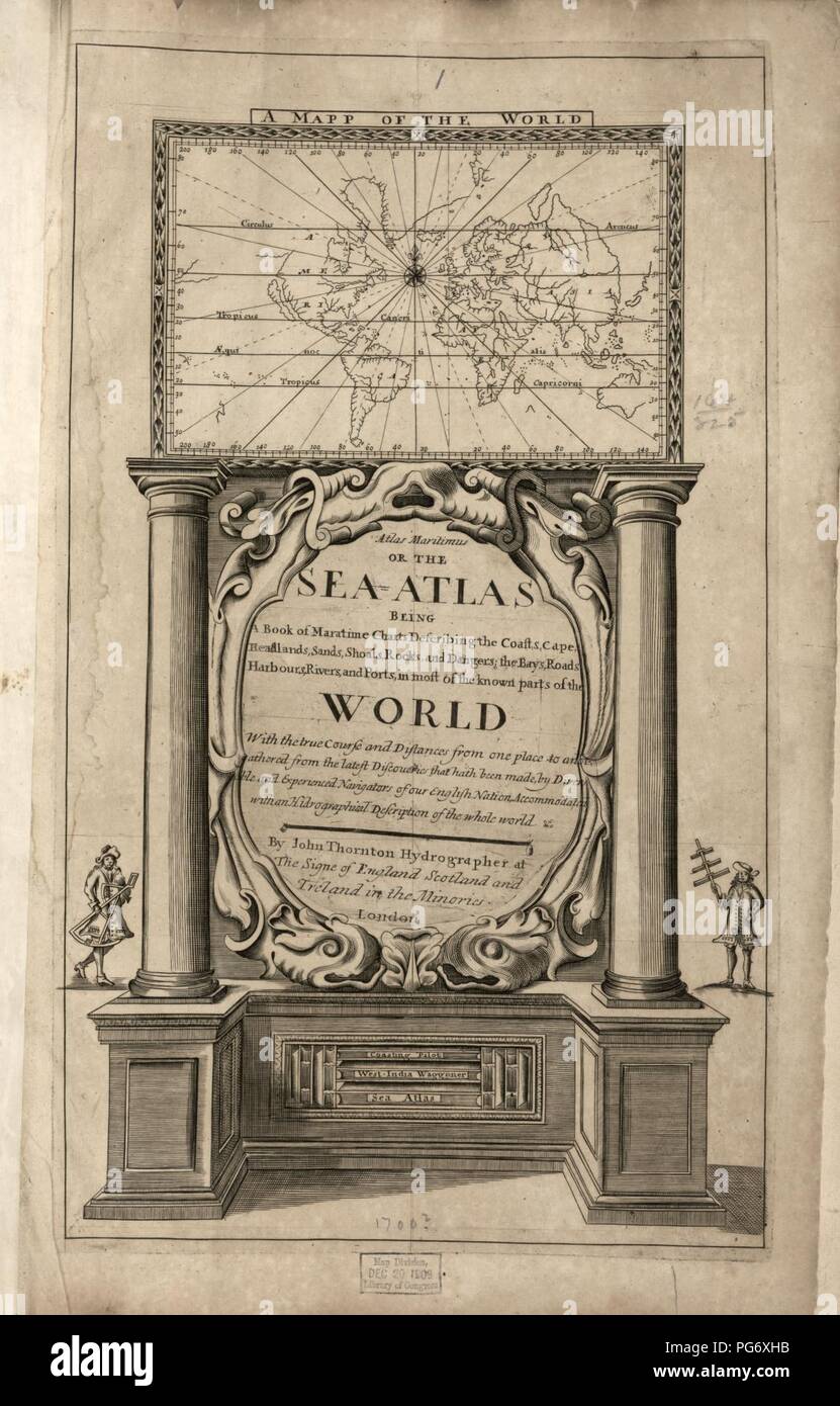 Atlas maritimus oder, das Meer Atlas ein Buch der maratime (sic
