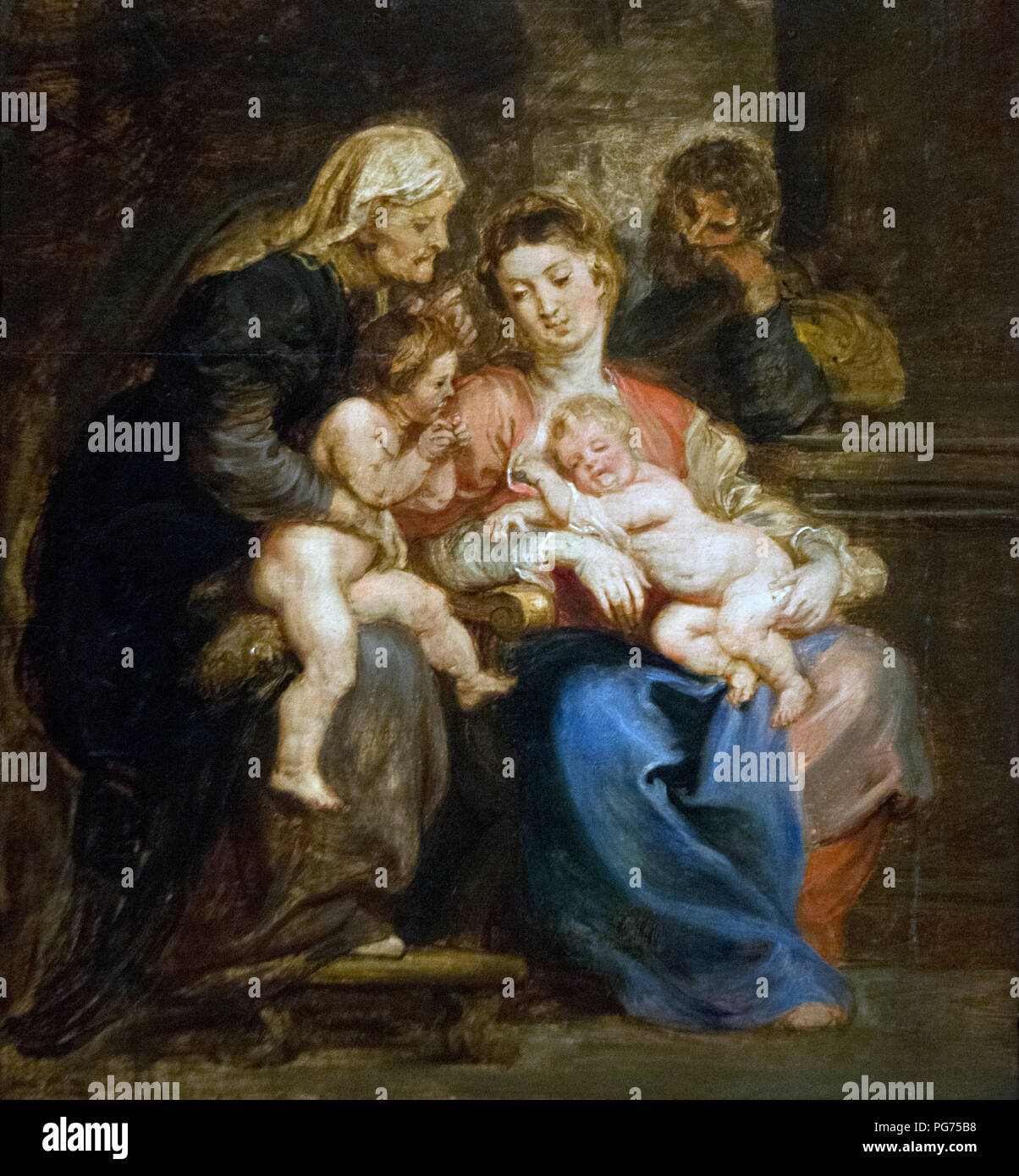 Peter Paul Rubens - Heilige Familie (1630) Stockfoto