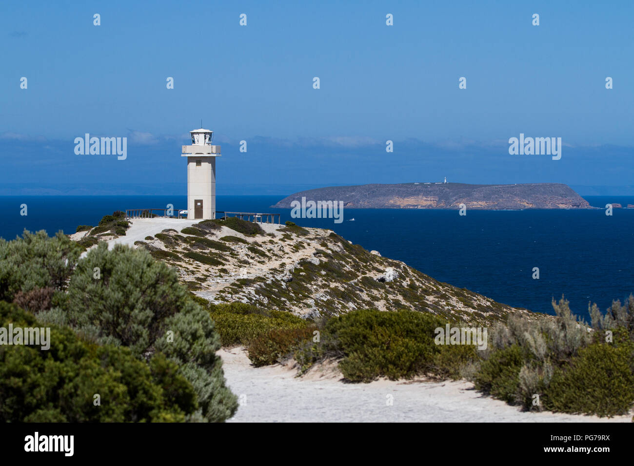 Die ikonischen Leuchtturm Cape Spencer in Innes National Park auf der Yorke Peninsula South Australia am 8. April 2017 Stockfoto