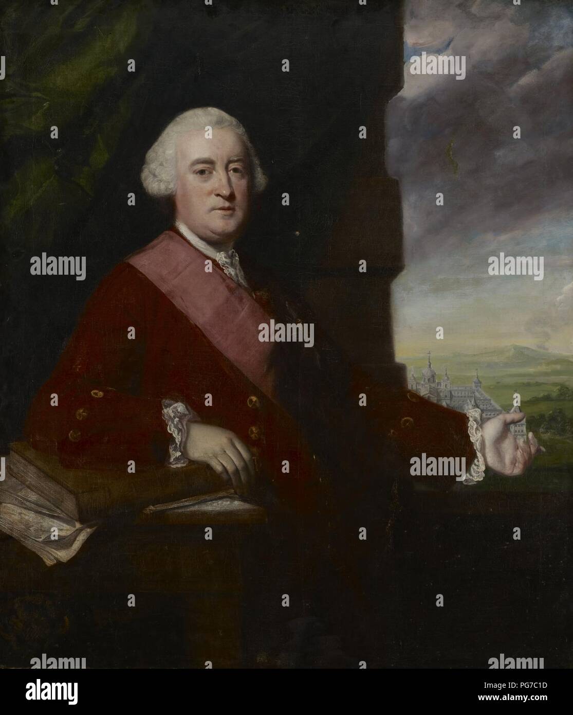 Sir Joshua Reynolds - Porträt von Sir James Gray - 81.47 zugeschrieben - Stockfoto