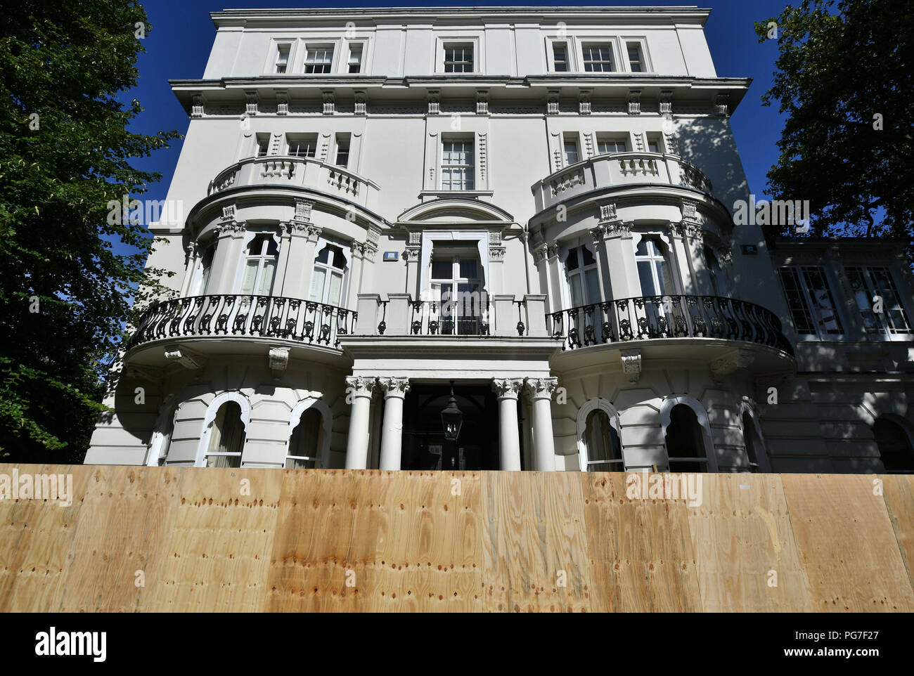 Ein Geentert, Hotel in Notting Hill, West London, Notting Hill Carnival. Stockfoto