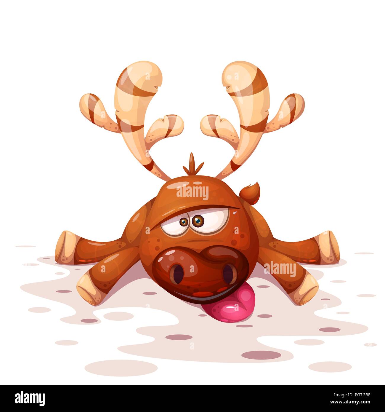 Cartoon Reindeer Stockfotos Cartoon Reindeer Bilder