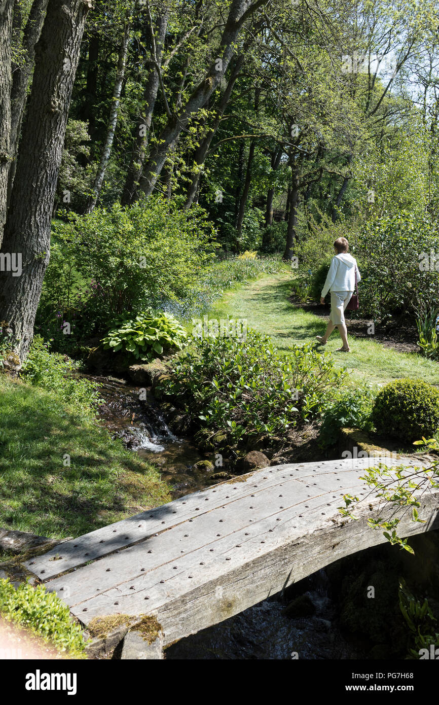 Parcevall Hall & Gardens, an Skyreholme in Bösingen, Yorkshire Dales, Großbritannien Stockfoto