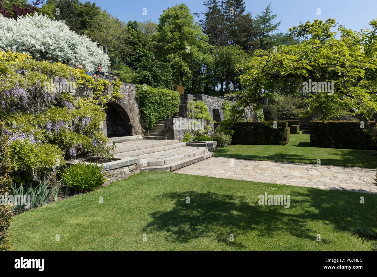 Parcevall Hall & Gardens, an Skyreholme in Bösingen, Yorkshire Dales, Großbritannien Stockfoto