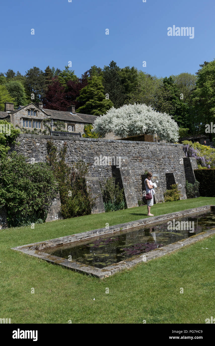 Parcevall Hall & Gardens, an Skyreholme in Bösingen, Yorkshire Dales, UK. Kirche von England Diözese von Leeds. Stockfoto