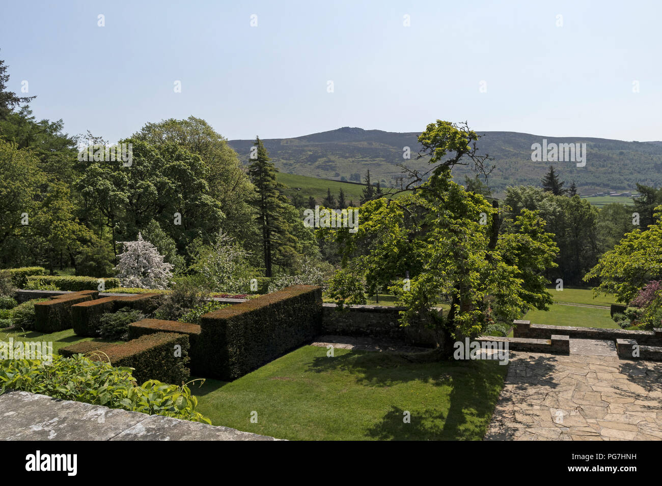 Parcevall Hall & Gardens, an Skyreholme in Bösingen, Yorkshire Dales, Großbritannien Stockfoto