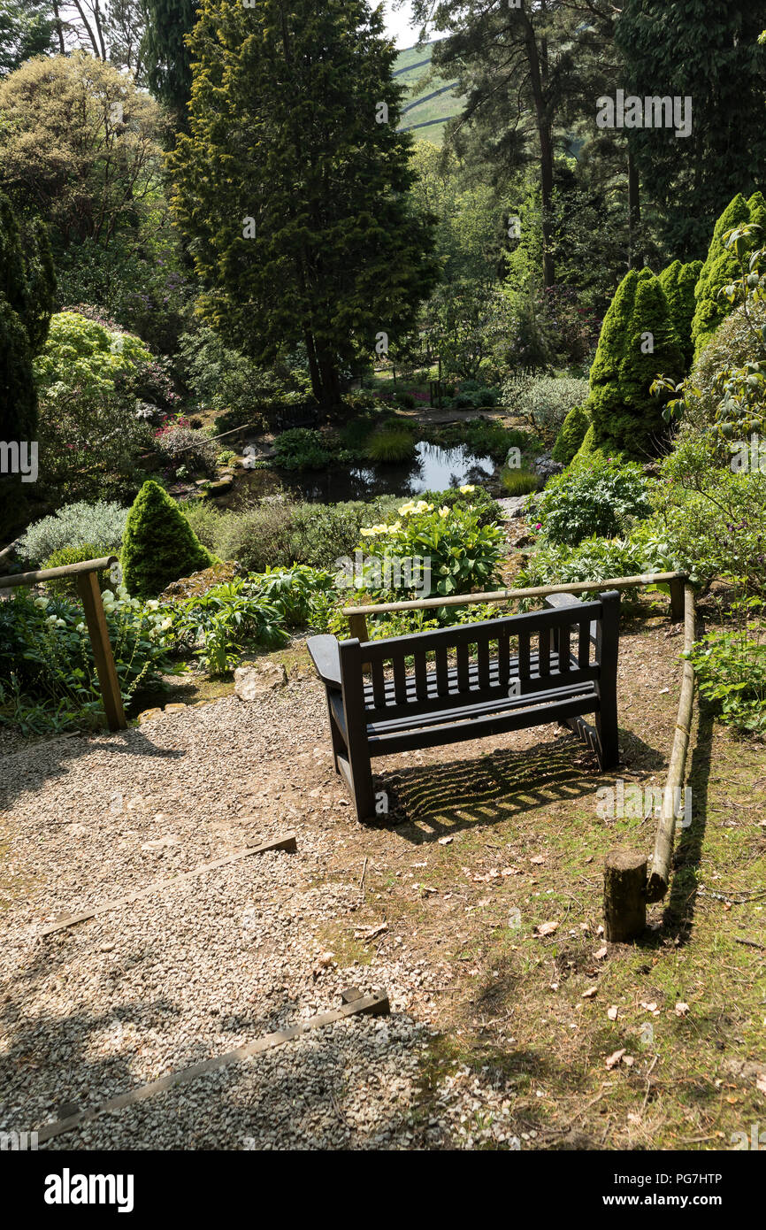 Parcevall Hall & Gardens, an Skyreholme in Bösingen, Yorkshire Dales, Großbritannien Stockfoto
