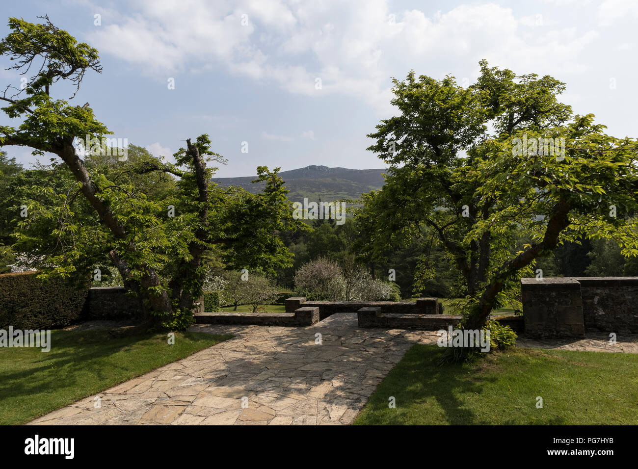 Parcevall Hall & Gardens, an Skyreholme in Bösingen, Yorkshire Dales, Großbritannien Stockfoto