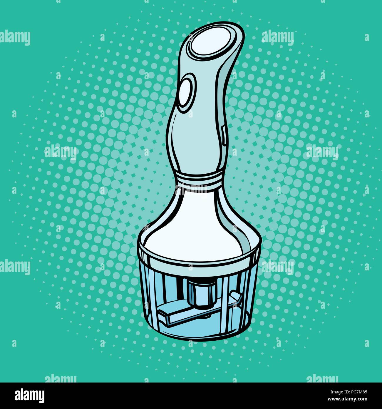 Stabmixer, Küchenhelfer Stock Vektor