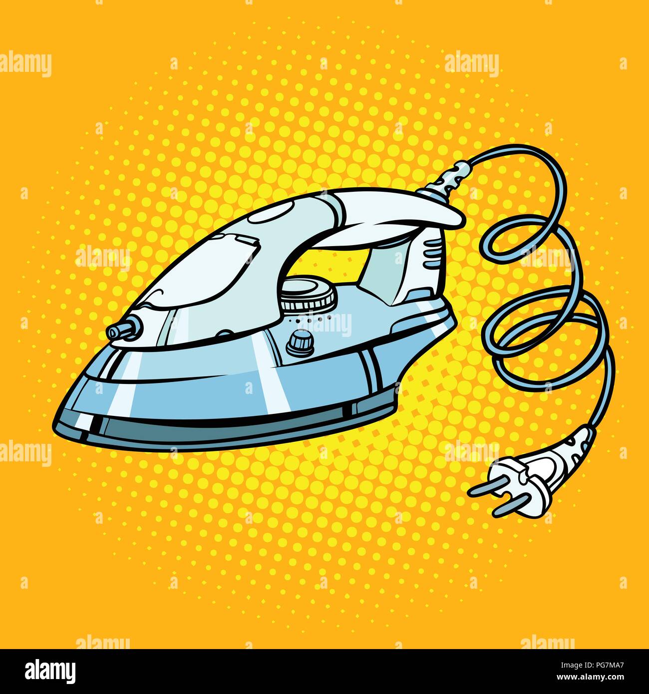 Bügeleisen, Haushaltsgeräte Stock Vektor