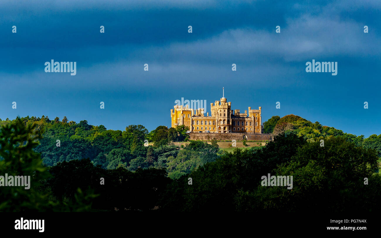Schloss Belvoir, Leicestershire, England, UK-Belvoir Castle (das ist ausgesprochen Biber) ist der Stammsitz des Herzogs und der Herzogin von Rutland Stockfoto