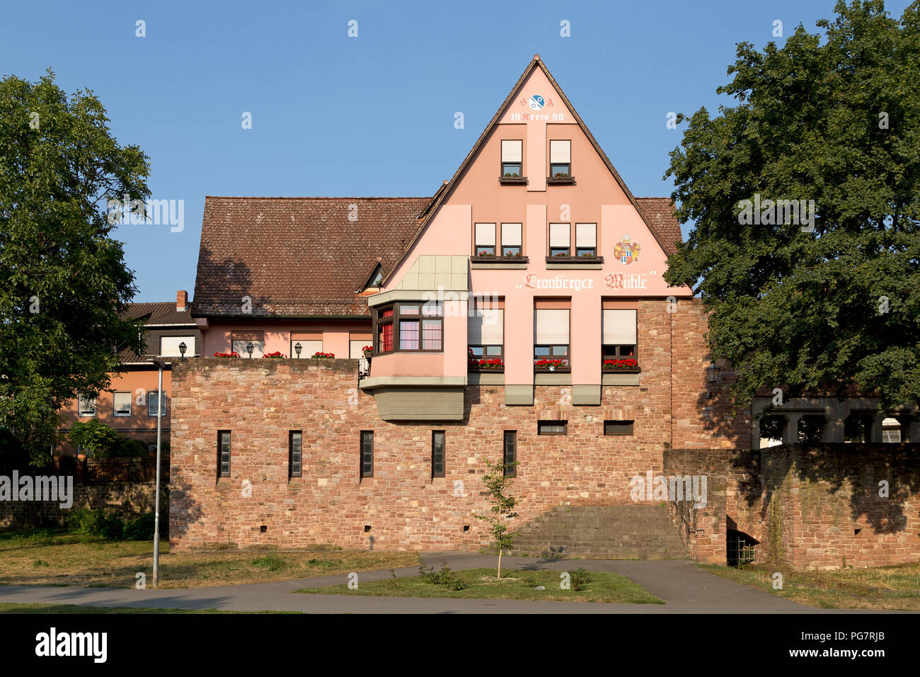 Haus Gebaut In Die Stadtmauer Ladenburg Baden Wurttemberg