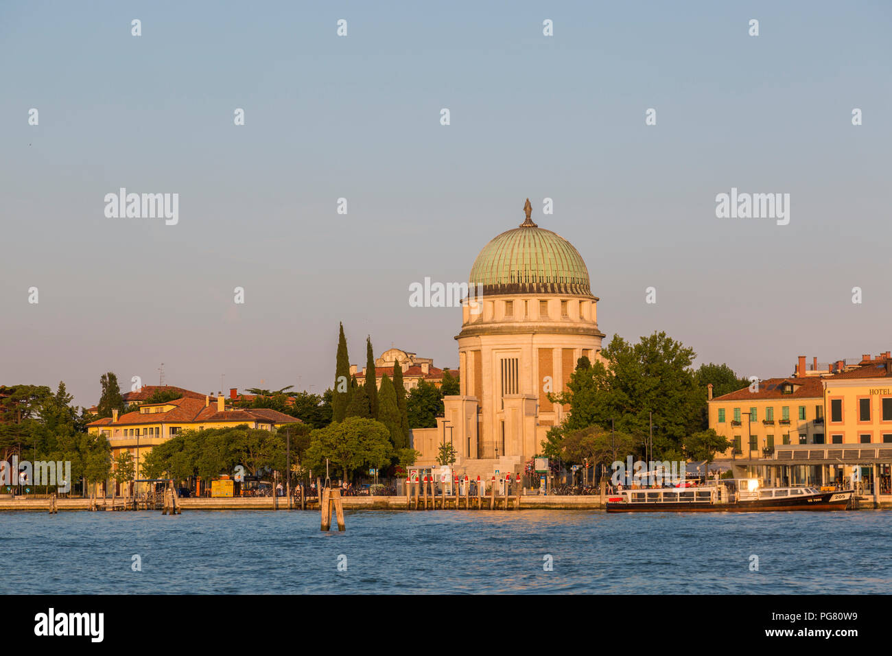 Italien, Provinz Venedig, Lido di Venezia im Abendlicht Stockfoto