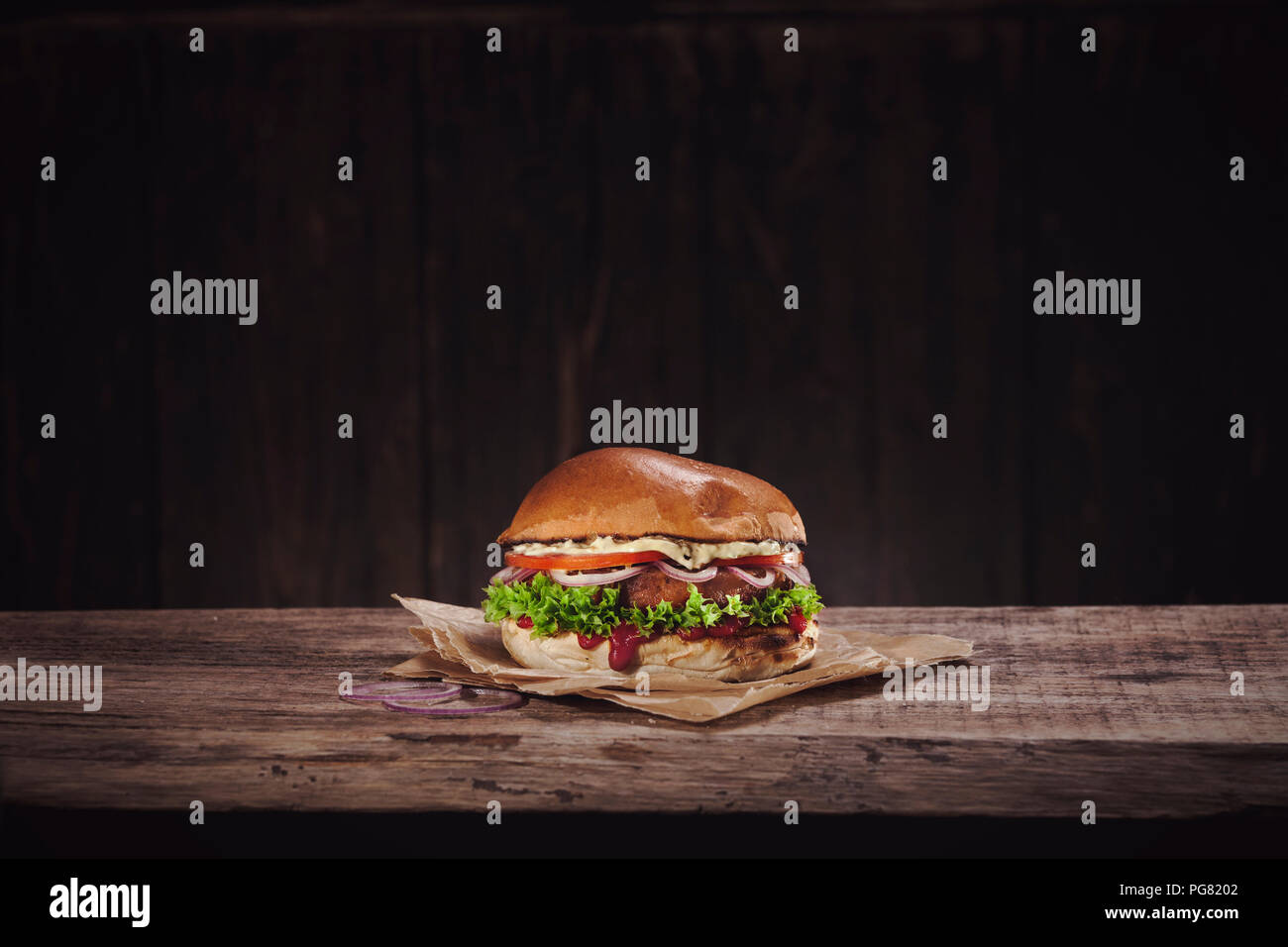 Veggie-Burger Stockfoto