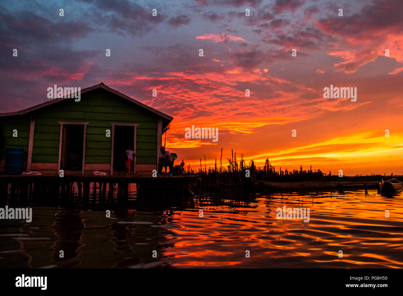 19 August 2018 Kolumbien Neue Venedig Sonnenuntergang Das