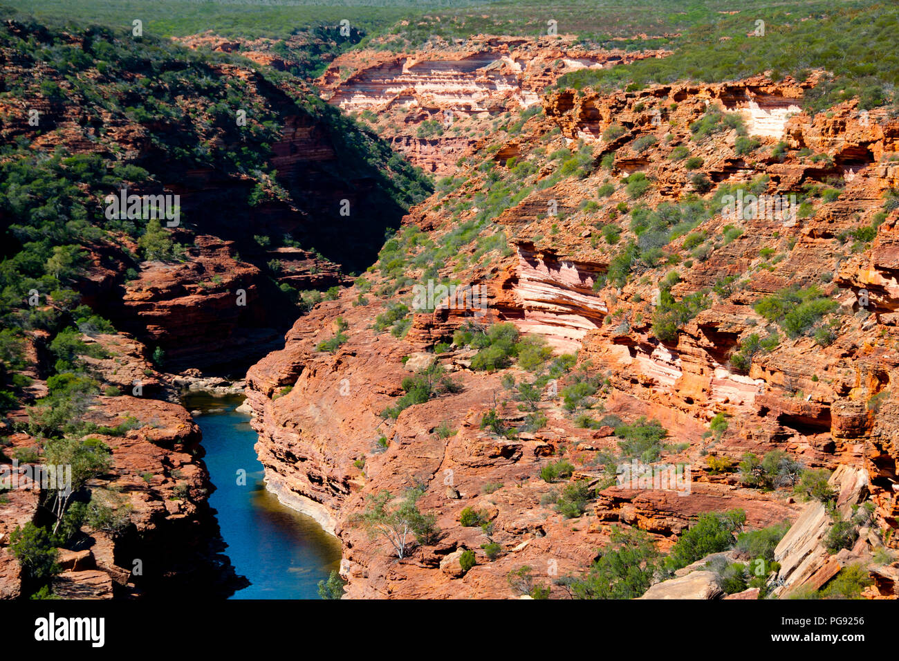 Murchison River Gorge - Kalbarri - Australien Stockfoto