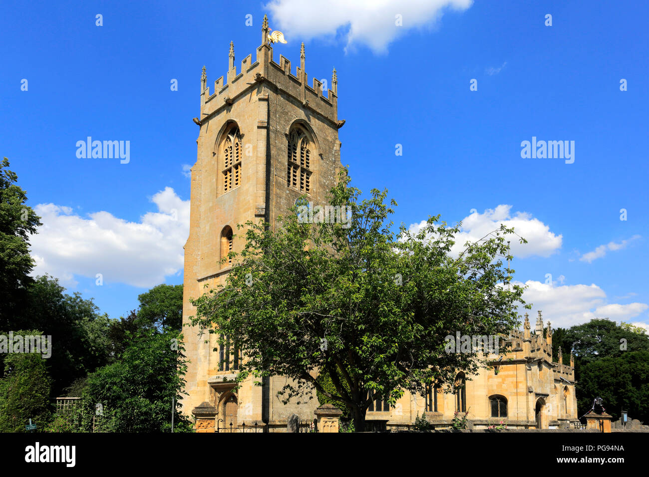 St. Peter's Kirche, Winchcombe Stadt, Gloucestershire, Cotswolds, England Stockfoto