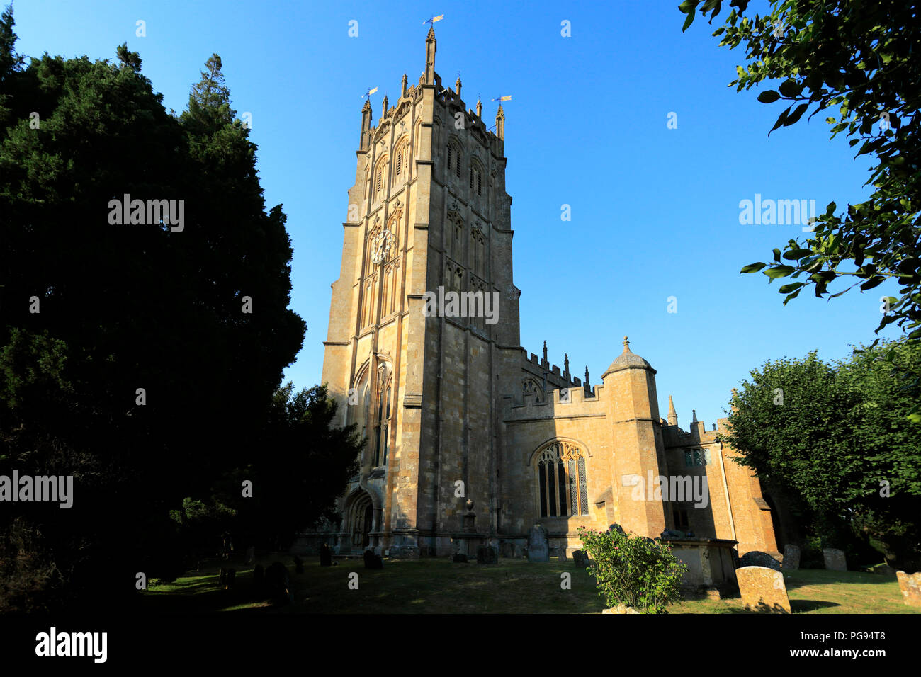 St James Parish Church, Chipping Campden Stadt, Gloucestershire Cotswolds, England, Großbritannien Stockfoto