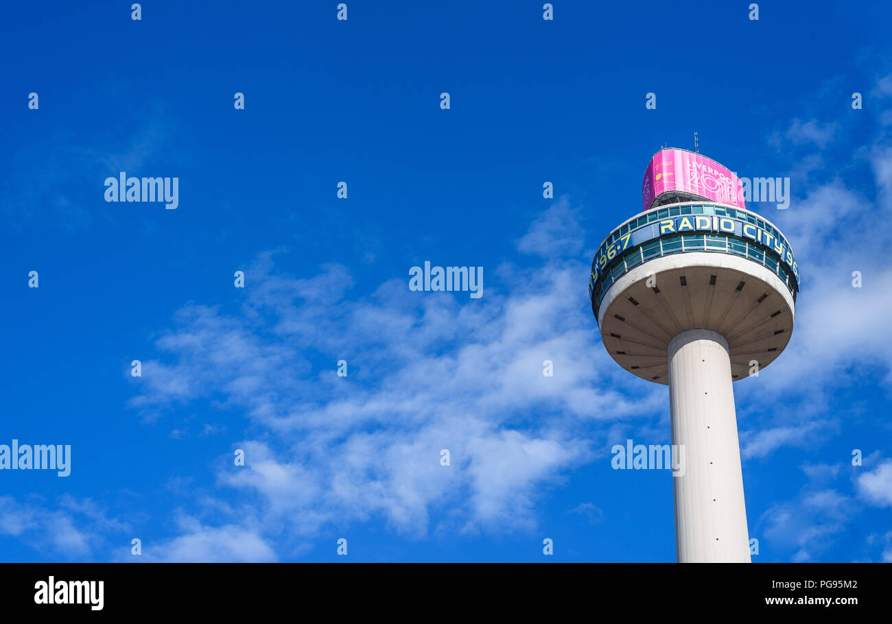 St. Johns Beacon (auch als Radio City 96,7 studio Tower bekannt), Liverpool, Merseyside, England, Großbritannien Stockfoto