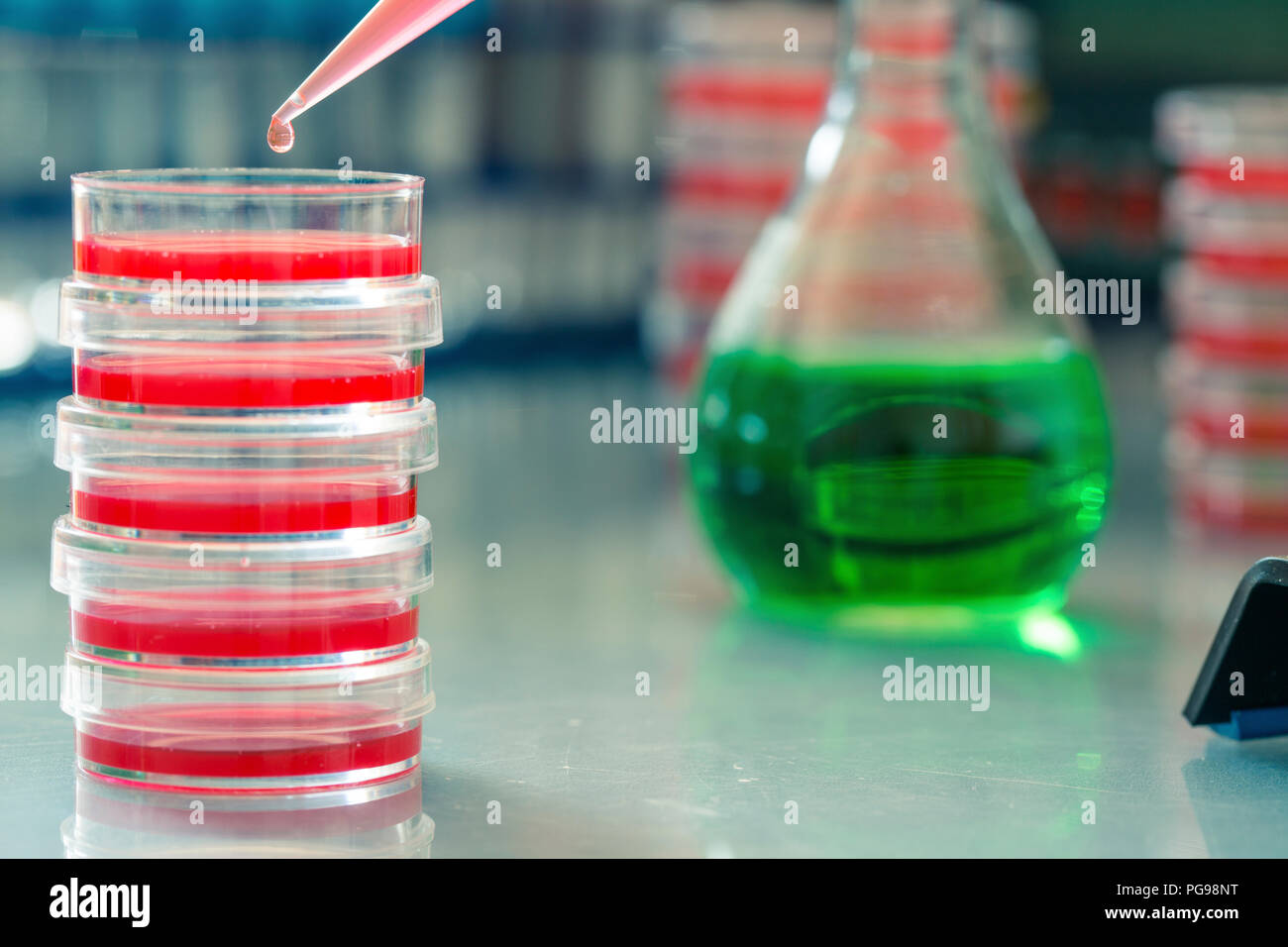Biochemie Forschung. Stockfoto