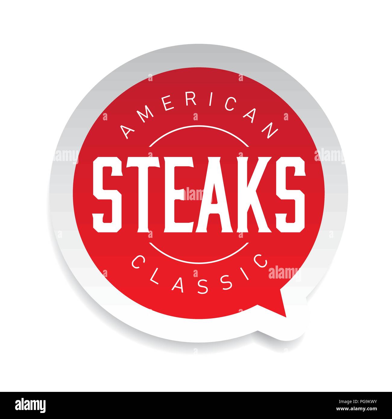 American Classic Steaks vintage Vektor Stock Vektor