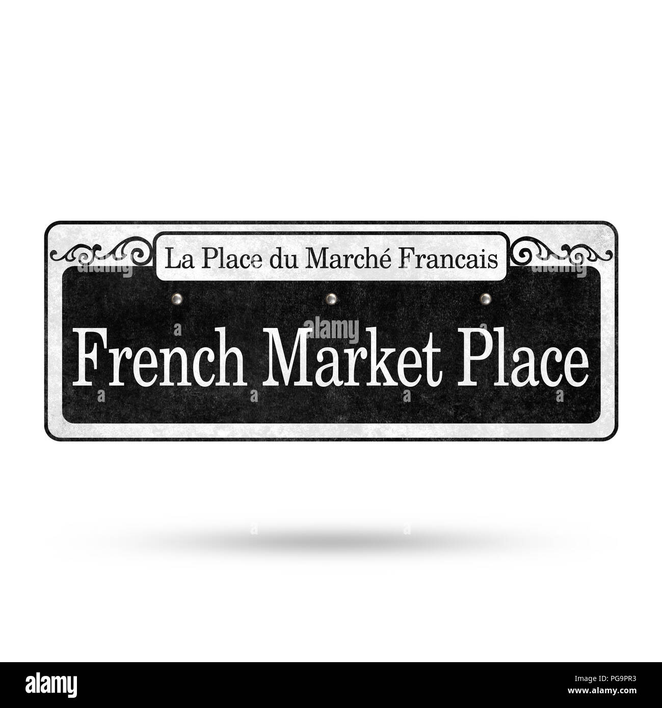 Straßenschilder New Orleans French Quarter Street Name Sammlung Stockfoto