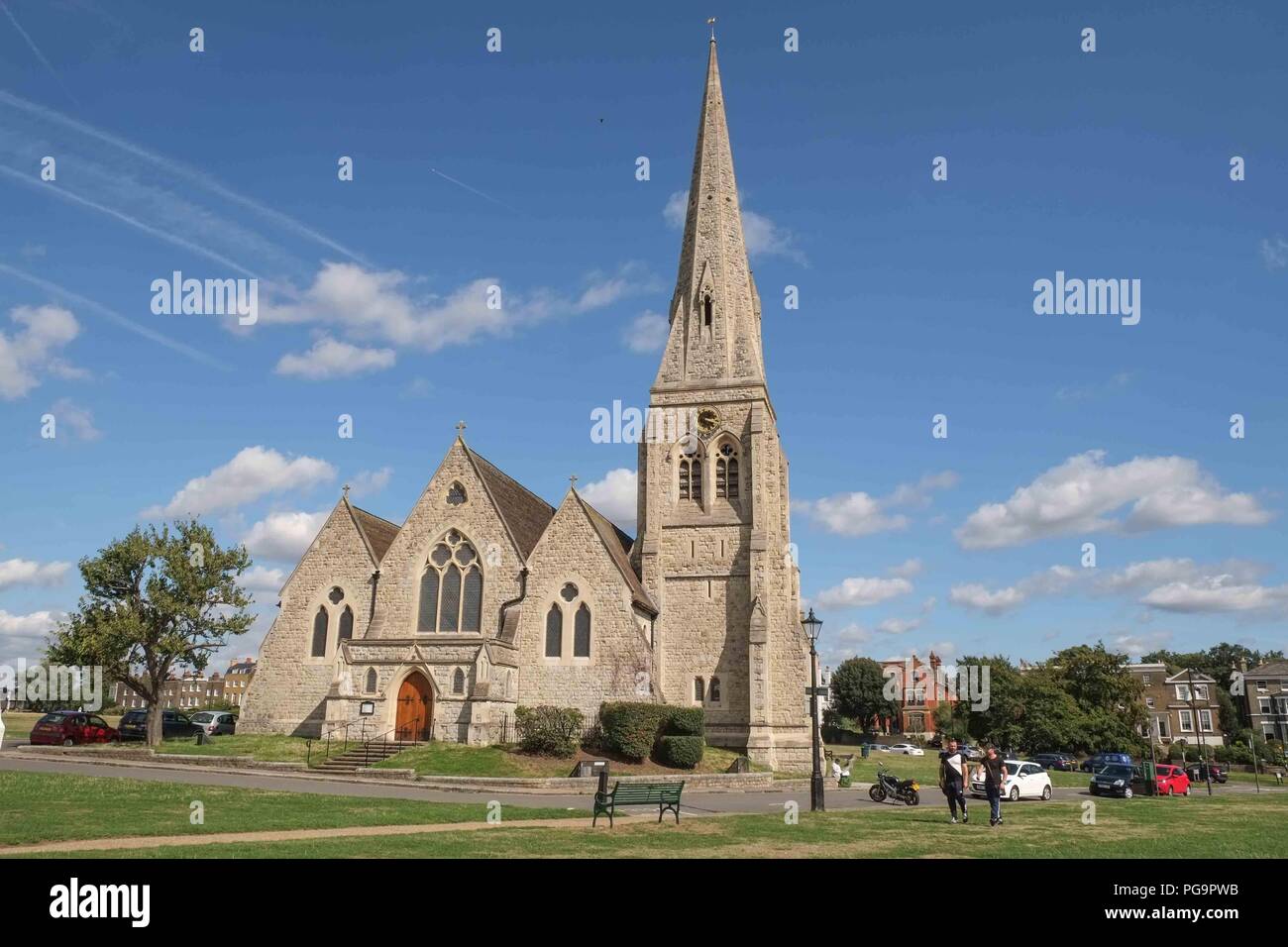 Allerheiligen Kirche auf Blackheath Gemeinsamen Stockfoto