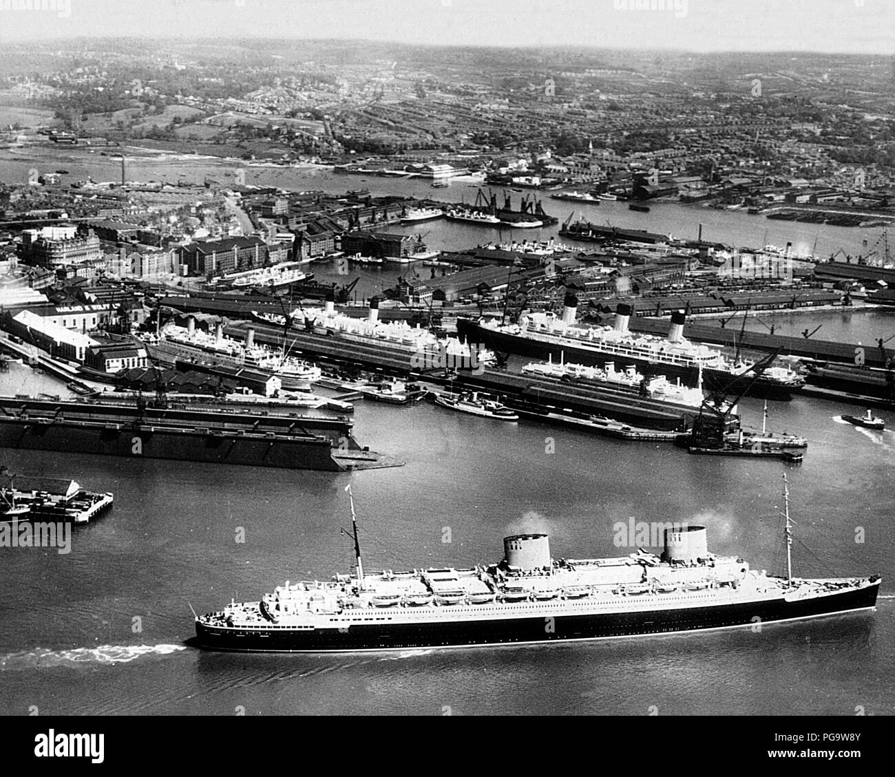 Southampton Docks, Anfang 1900 s Stockfoto