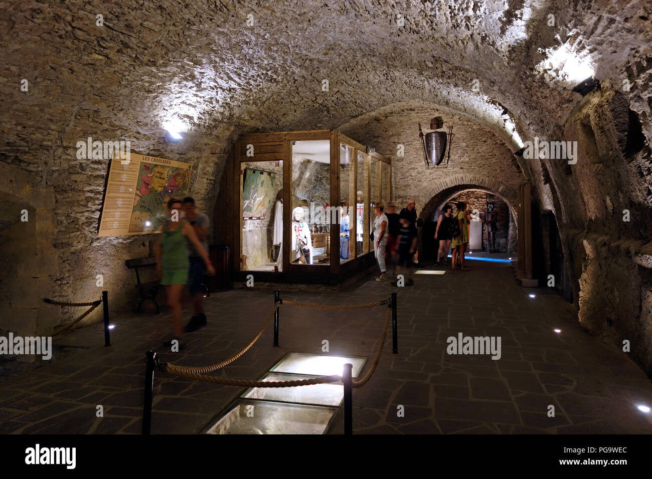 Medieval Interior Hall Stockfotos Medieval Interior Hall