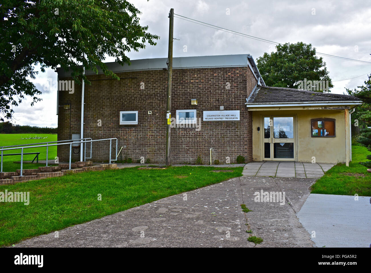 Das Dorf Halle in Colwinston - ein hübsches kleines Dorf gemeinschaft in der offenen Landschaft in der Nähe von Cowbridge in das Tal von Glamorgan, Wales. Stockfoto